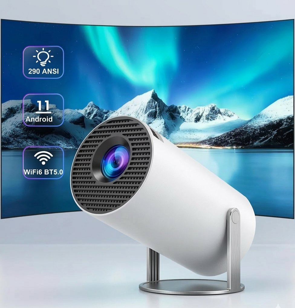 Kimonlo™ Ultra Portable Smart Android Projector - 4K Home Cinema WiFi 6